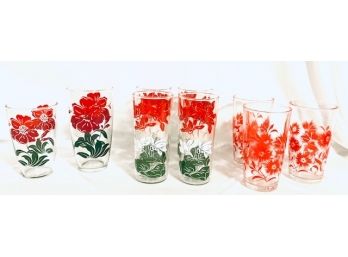 Vintage Mid-century Blooming Barware