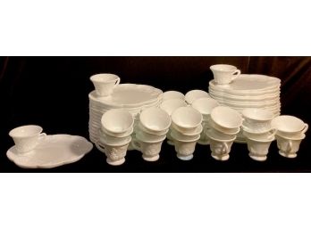 Vintage Milk Glass Hostess Sets - 32 Settings