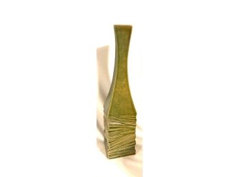 Unique Earthen Moss Green Vase