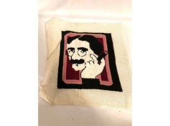 Vintage Groucho Marx Yarn Art Tapestry