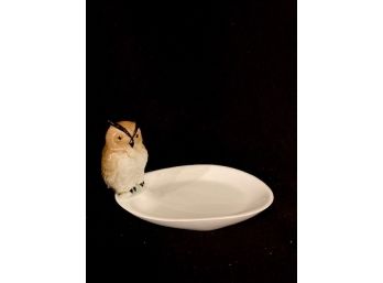 Vintage Mid-century 'the Beachcombers' Fine Bone China Figural Owl Trinket Soup Dish