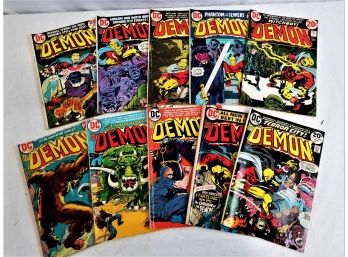 20 Cent DC Comics 1972-1973 The Demon Comic Books #1, 3, 4, 6, 7, 8, 9, 12, 13, 14