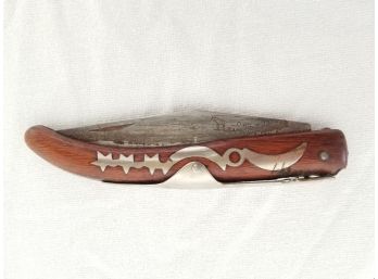 Vintage Okapi Ring Lock Blade Toothpick Knife Made In South Africa