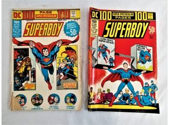 50 Cent DC Comics 100-Page Super Spectacular Superboy Comic Books:  DC-15 & DC-12 & #185