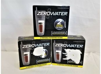 3 Boxes ZeroWater 5 Stage Filtration 2-Pack Replacement Water Filters NEW