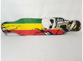 Vintage DinBin Wooden Homeland Skeleton Nils Extreme Longboard Skateboard Deck