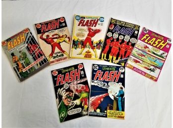 20 Cent DC Comics 'the Flash' Comic Books #217, 218, 219, 220, 222, 223 & 224