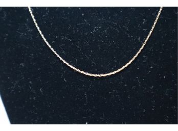 14K Yellow Gold Light Thin Chain 17.5'