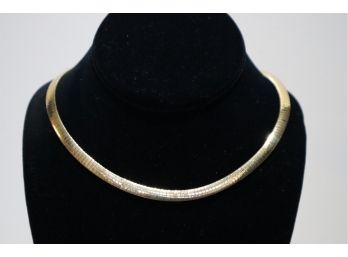 925 Sterling Silver With Gold Overlay Italy Necklace