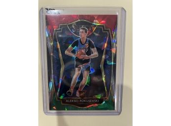 2021 Panini Select Premier Level Aleksej Pokusevski Cracked Ice Prizm Card #176