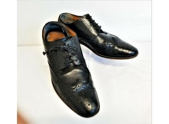 Men's FLORSHEIM Marino Wingtip Oxford Shoes Brogue Black Leather Size -11D