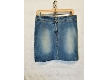 Women's Lauren Ralph Lauren Stonewash Denim Skirt - Size 12P