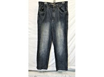 Men's Re:verb Dark Blue Denim Jeans Size 34 X 32