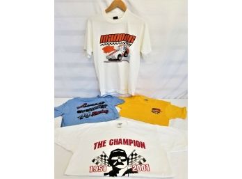 5 Vintage Racing Fans Vintage T-shirts Sizes Small-Large