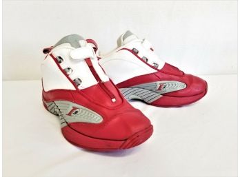 REEBOK Iverson The Answer 4 (IV) Men's White Red Leather - Size 7