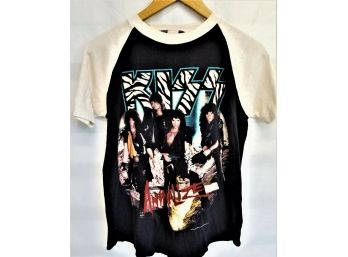 Vintage 1984 Kiss Animalize Concert Rock Tour Tee Shirt Size Medium