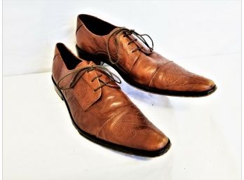 Men's Brown 'Red Tape' Lace Up, Wing Tip Oxford Size 10.5