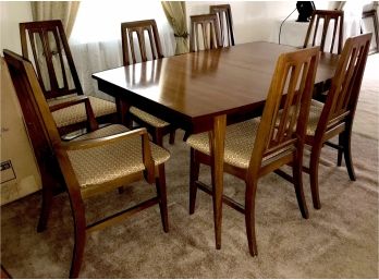 Mid Century Designed Dining Table & Eight Chairs