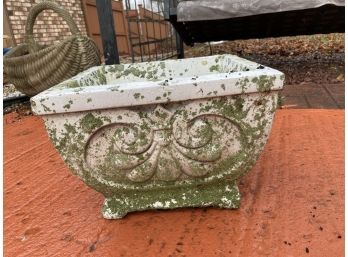 Vintage Concrete Square Planter