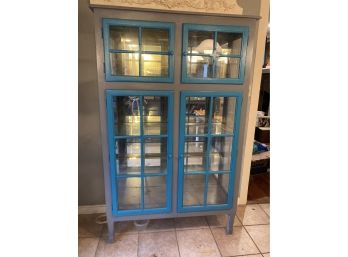 Lighted China Cabinet - With Top And Bottom Doors