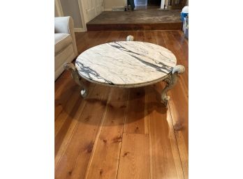 Italian Marble Top Coffee Table