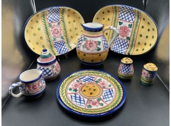 Colorful Set Of Ceramic Decorative Pieces