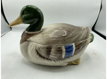 Quack, Quack All You Duck Lovers!  Otagiri 1981 Lidded Canister