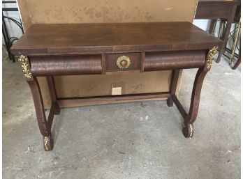 Beautiful 3 Drawer Console Table With Gold Accents