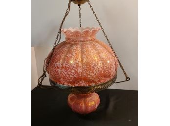 Vintage Hanging Hurricane Lamp