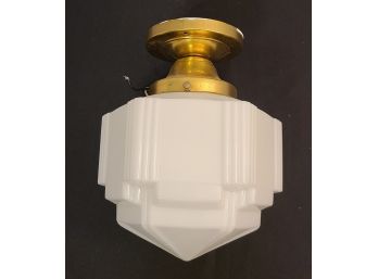 Vintage Art Deco Ceiling Light, No Chips