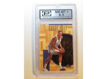 2000 Upper Deck Hardcourt Basketball Card # 11 Dirk Nowitzki PGC Graded NM-MT 8.5 (Card 1)