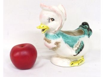 Cute Figural Ducky Ceramic Babies Room Planter