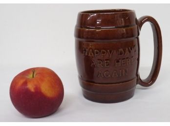 Vintage Hull Pottery Happy Days Are Here Again FDR Era Mug