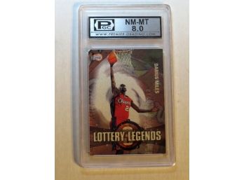 2001 TOPPS Lottery Legends Basketball Card Darius Miles PCG Graded NM-MT 8.0