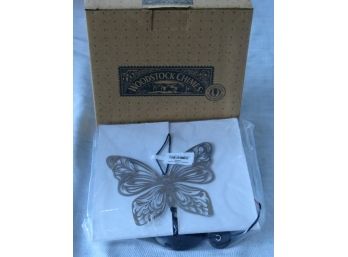Woodstock Flourish Chime - Filigree Butterfly- New In Package