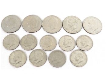 Selection Of Eisenhower Dollars & JFK Halves Early 1970's
