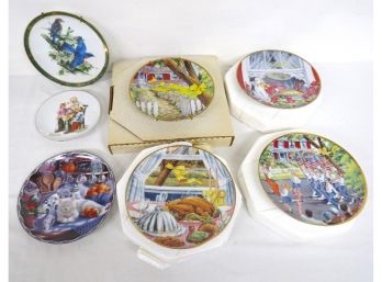 Mixed Lot Of Collector Plates By Danbury Mint, Rockwell, Bradford Exchange, Etc..
