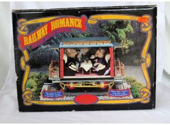 Vintage Enesco Railway Romance Deluxe Action Musical Train Car - In Working Condition - A Rare Find!