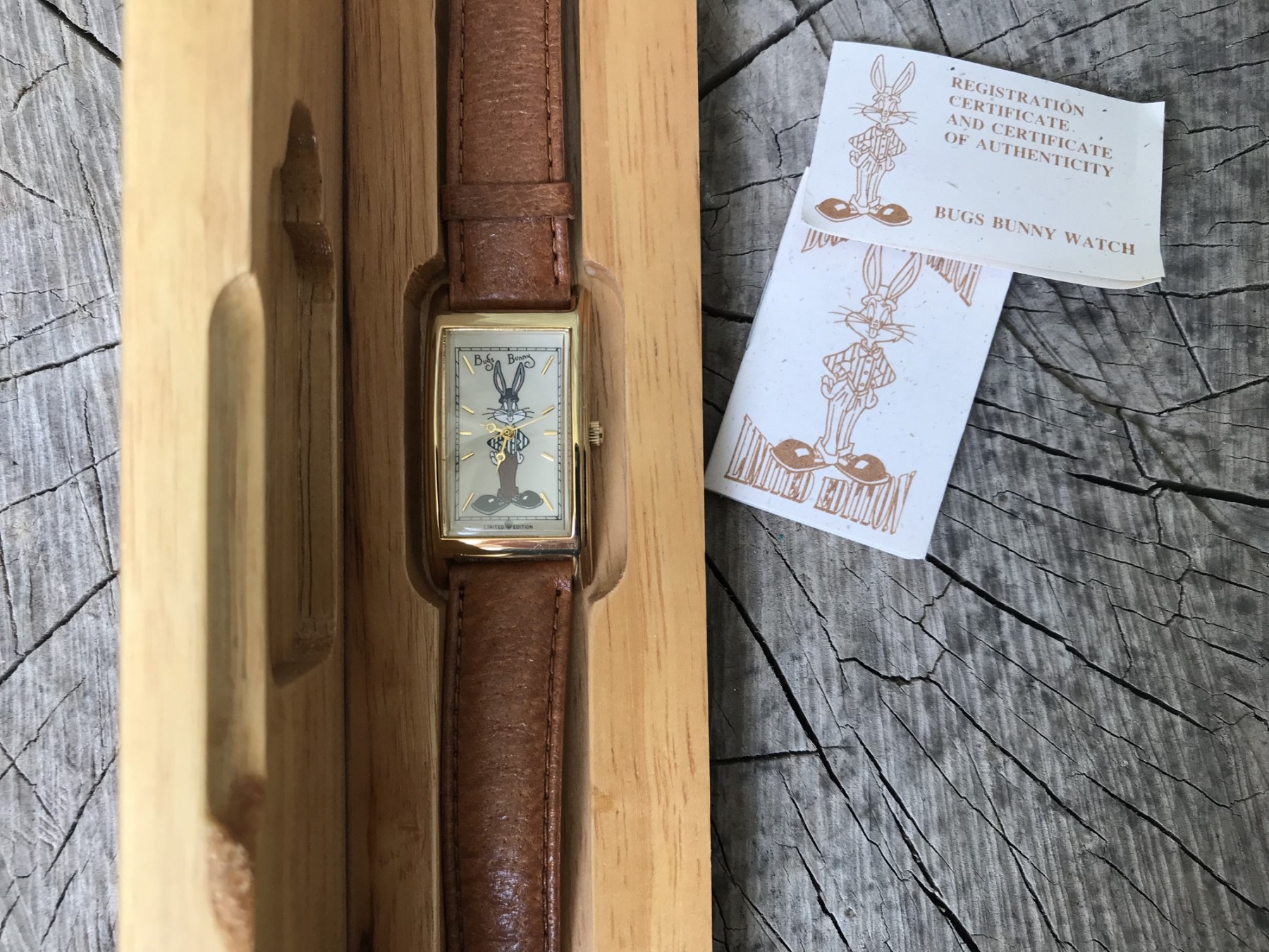 Limited Edition BUGS BUNNY WATCH In Wood Box #379588 | Auctionninja.com