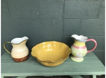 Three Piece Ceramic Lot
