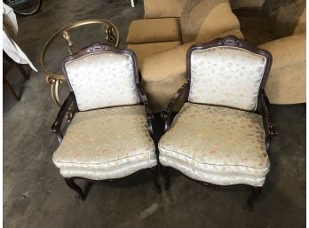 Pair Of Upholstered Chairs By Lazy Boy