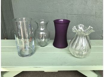Four Flower Vases