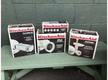 Kitchen Aid Mixer Attachment Lot - Four Pieces - ALL NEW IN BOXES
