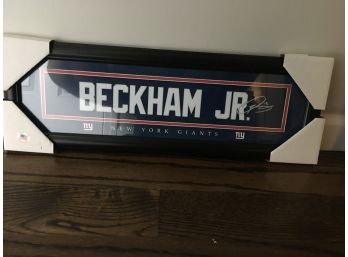 Signed Odell Beckham Jr. Plaque