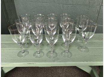 14 Lenox Water Glasses
