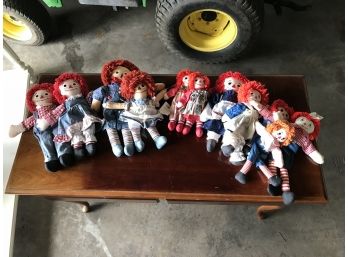 Raggedy Ann And Andy Lot - 11 Pieces