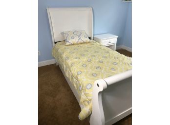 White Painted Twin Bed