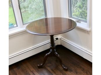 Ethan Allen Round Pedestal Table With Swivel Top