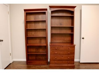 Ethan Allen Bookcase And Filing Cabinet With Upper Bookcase (Retail Price $948)