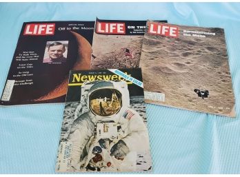 Vintage 60s Magazines - Moon Landing